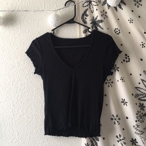 ruffle trim top